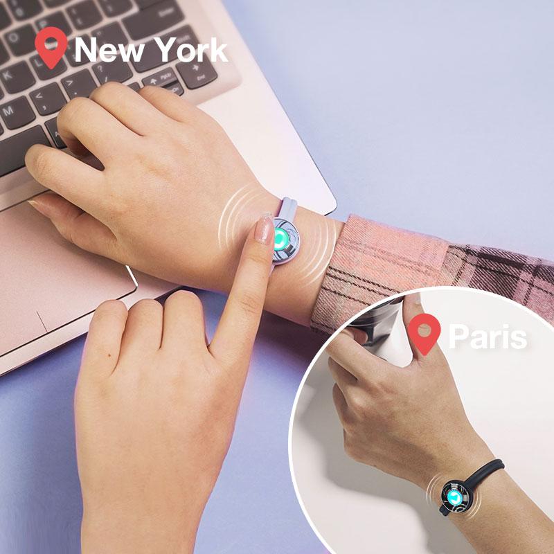 totwoo Candy Waves Long Distance Touch Bracelets Functional Love Connect Gift For Boyfriend or Girlfriend or your Familay