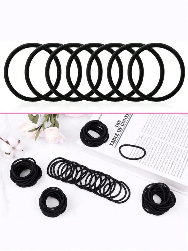 Simple Plain High Elastic Hair Ties, Casual Versatile Hair Accessories for Women, Ponytail Holder for Daily Life, Minimalist Headwear Suitable for Thick Hair