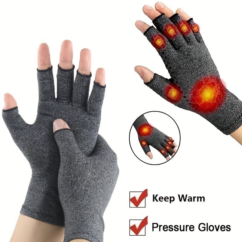 1pair Winter Compression Gloves Fingerless Gloves