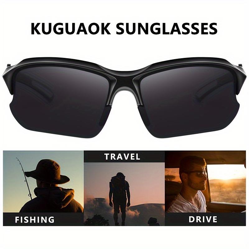 Three Pairs of High-Performance Polarized Sunglasses Suit-UV Protection, Windproof, Anti-Glare-Perfect for Cycling, Baseball, Running, Fishing, Golfing and Driving