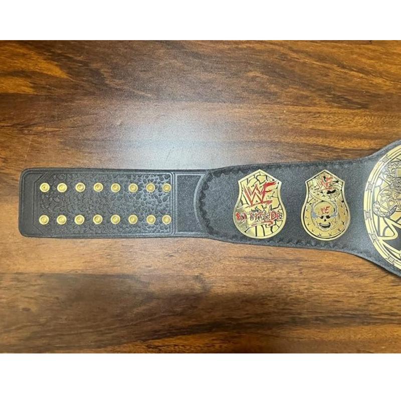 Smoking Skull Title Championship Belt Wrestling belt for Adult Adult Size Replica 2MM Brass, Black Best Gift for Man's Best Gift For Christmas