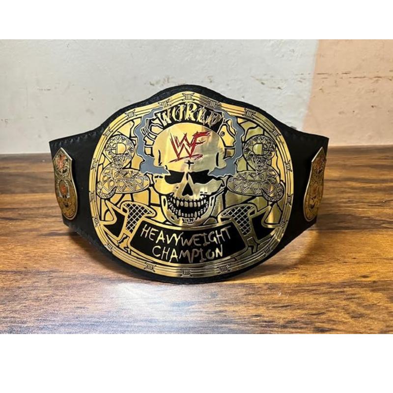 Smoking Skull Title Championship Belt Wrestling belt for Adult Adult Size Replica 2MM Brass, Black Best Gift for Man's Best Gift For Christmas