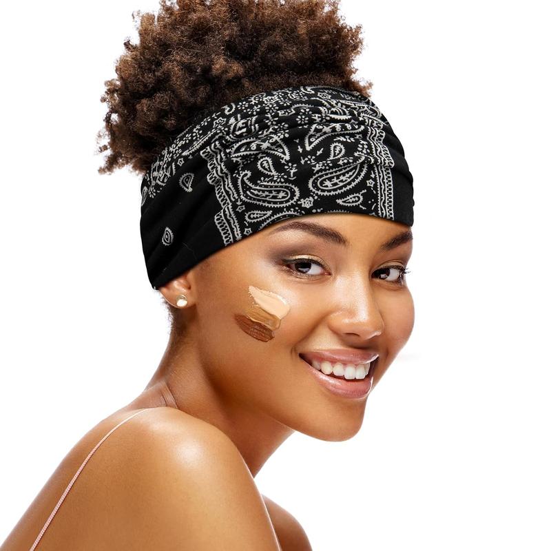 Wide Boho Headbands for Women Extra Large Turban Headband Hairband Hair Twisted Knot Accessories 3 Pack