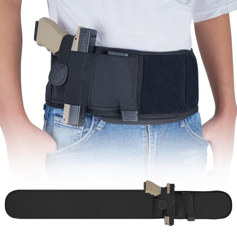 Stealth Fit Belly Band Holster: Premium Elastic, Breathable, Tactical Design - Perfect For Men And Women Concealed Carry!