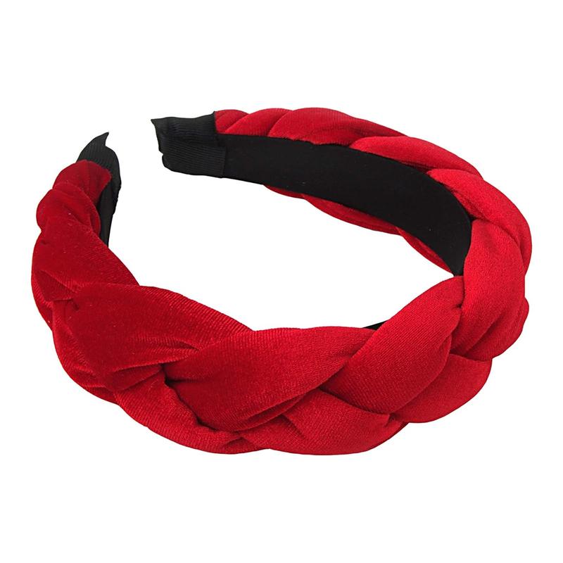 Headbands for Women  Braided Headbands Fashion Hairband Criss Cross Hair Accessories, Red