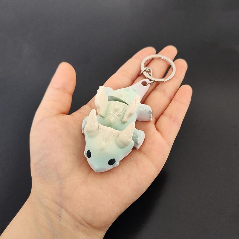 3D Flying Dragon Model Key Ring, Cute Pendant Key Ring, Fashion Key Ring for Bag, Mobile Phone Pendant, Phone Decoration Accessories