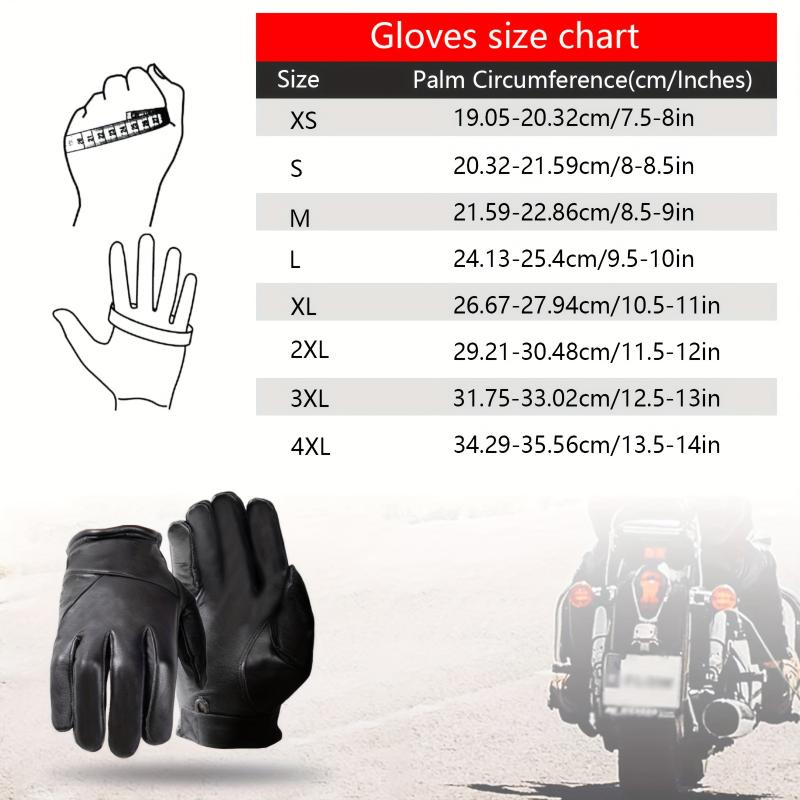 Warm Men's Leather Gloves With Smartphone Touchscreen Capability for Winter