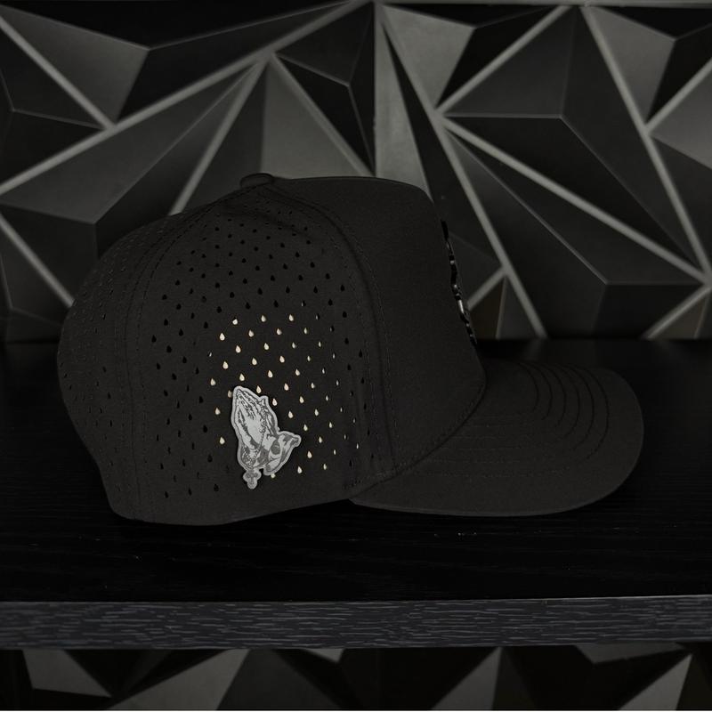 San judas black plate SnapBack hat-black hydro