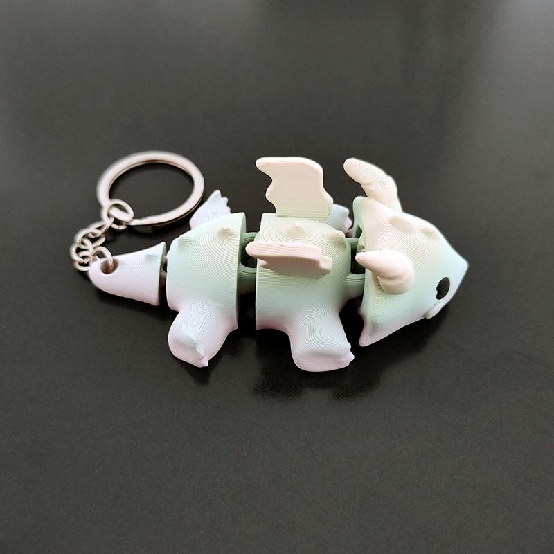 3D Flying Dragon Model Key Ring, Cute Pendant Key Ring, Fashion Key Ring for Bag, Mobile Phone Pendant, Phone Decoration Accessories