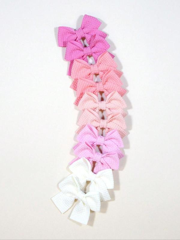 Cute Bow Decor Hair Clip Set, Colorful Hair Accessories for Girls, Fashion Hair Accessories for Party, Daily Clothing Decor