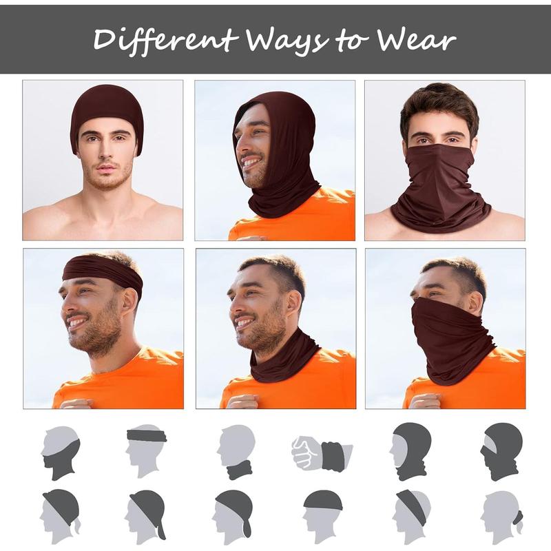 6 count summer UV Protection Cooling Neck Gaiter Face Clothing Neck Gaiter Scarf Sunscreen Breathable