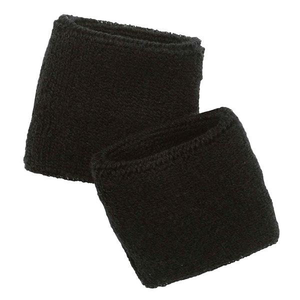 Chill-Its 6550 Head Terry Cloth Sweatband, Cotton Terry, One Size Fits Most, Black