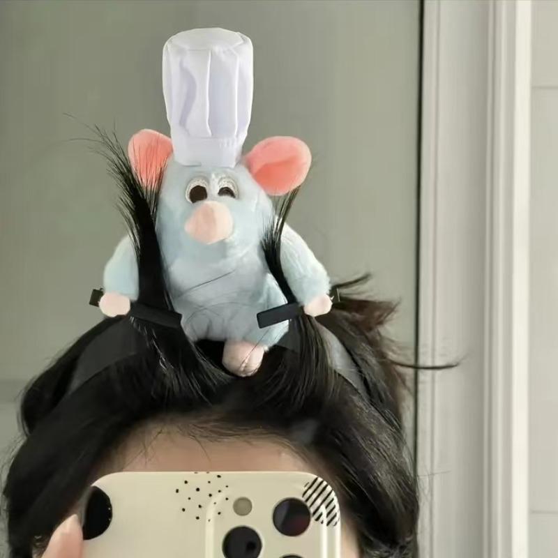 Mouse Design Headband, 1 Count Plush Mouse Design Headband, Party Decoration Supplies for Women & Girls