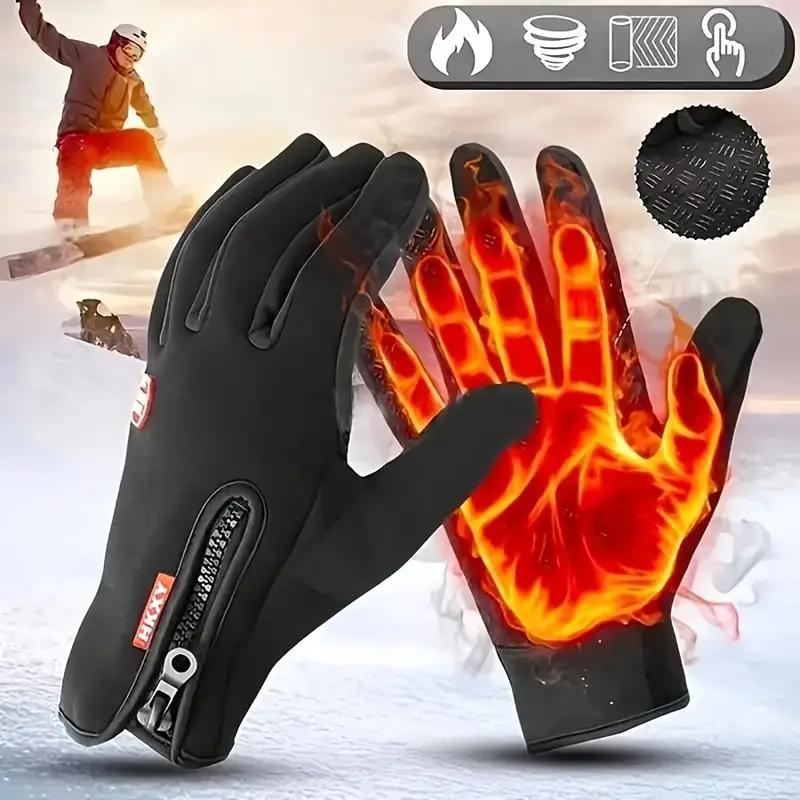 Winter Touchscreen Gloves, Windproof & Warm Gloves for Cycling, Fishing, Running, Sports & Outdoor Accessories