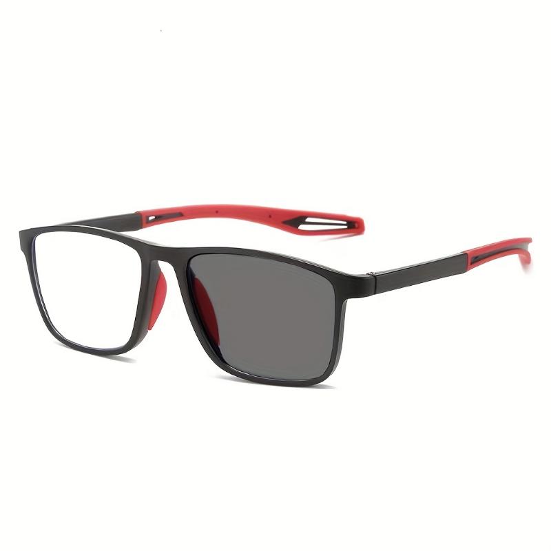 1pc Men's Photochromic Lens Multifocal Glasses, Dual-use Sports Non-slip Glasses +1.0 To +4.0, Ideal choice for Gifts