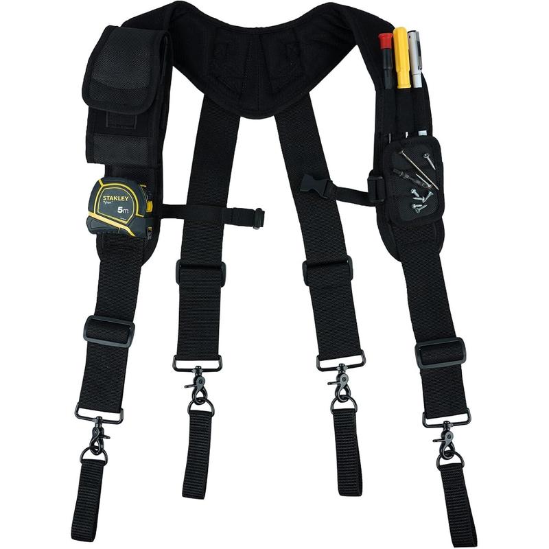 Tool Belt Suspenders with  WristBand for Work Belt Padded Suspenders Constrcution