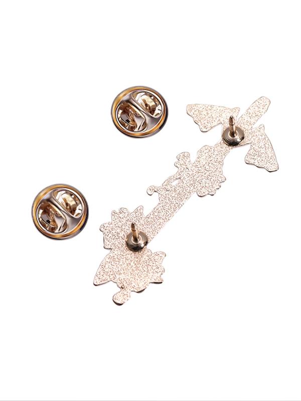 Cute Flower Sword Design Brooch, Fashion Accessories for Women & Men for Daily Clothing Decor, Trendy All-match & Exquisite Brooch for Birthday Gift